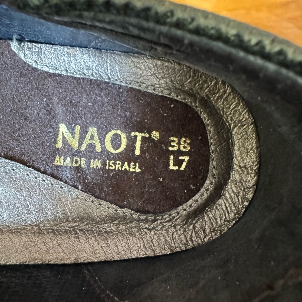 Naot Men's Dark Leather Loafers